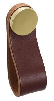 Flexa Loop Handle 22x70mm Leather Brw/Brs
