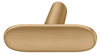 Pebble Knob Zinc Alloy Bru Gld Col 46x31mm