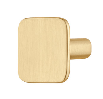 Ashton Knob Zinc Alloy Gold Col Bru 27x28mm