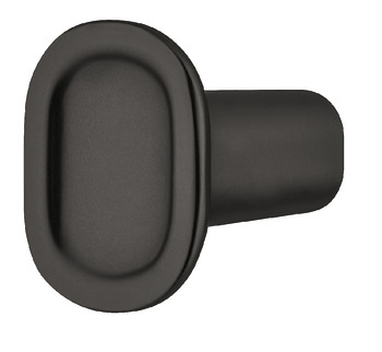 Concavo Knob Zinc Alloy Matte Black 24x29mm