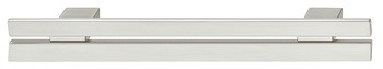 Split Pull Handle Zinc Alloy Bru NP 128mm Fixing Centres
