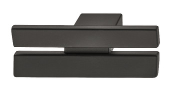 Split Knob Zinc Alloy Matte Black 60x27.5mm