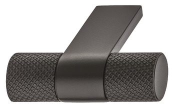 Amberley T Knob Zinc Alloy/Aluminium Matte Black 44x39mm
