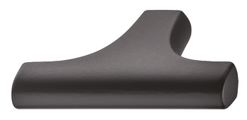 Onega T Knob Zinc Alloy Matte Black 47x33mm