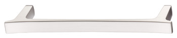 Up Pull Handle Zinc Alloy Bru Nickel 160mm Fixing Centres