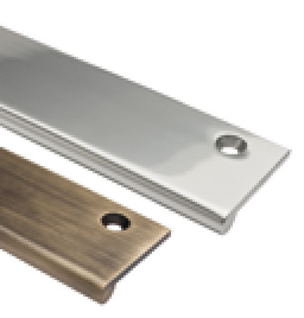Edge Pull 100x38x3mm Brass Matte Black