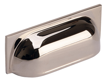 Albury Cup Handle Brass Polished Nickel 192mm Fixing Centres