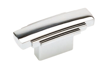Jazz Pull Handle Zinc Alloy Polished Chrome 16mm Fixing Centres