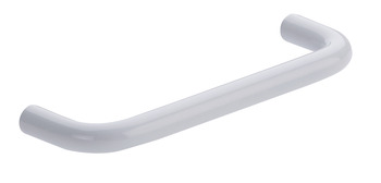 D Pull Handle Steel D10mmx35mm White 128mm Fixing Centres