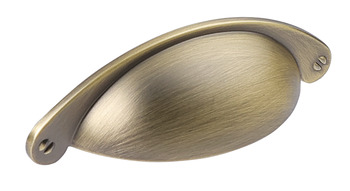 Knightsbridge Cup Handle Zinc Alloy AB 64mm Fixing Centres