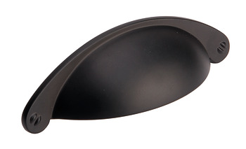 Knightsbridge Cup Handle Zinc Alloy Black 64mm Fixing Centres