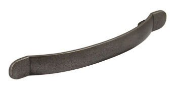 Smooth Bow Handle C.Iron Natural 128mm Fixing Centres