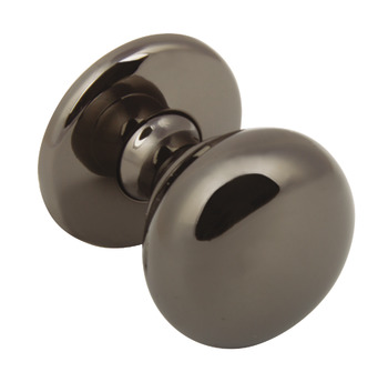 Mayberry Knob Zinc Alloy Polished Black Nickel D32x36mm