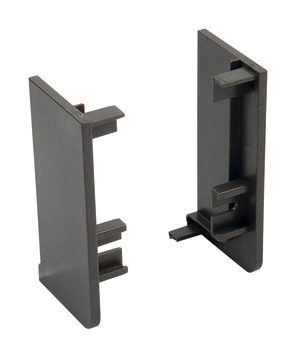 Gola System B+ Profile Trim Caps (Pr) Plastic Grey