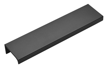 Vidya Profile Handle Aluminium Black 40x20x128mm Fixing Centres