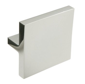 Amber Knob Zinc Alloy Polished Chrome 32mm Fixing Centres