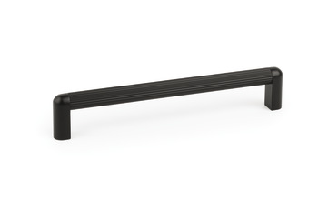 Riss Pull Handle Aluminium Matte Black 192mm Fixing Centres