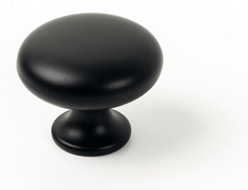 Duke Knob Zinc Alloy Matte Black D31.5x25.6mm