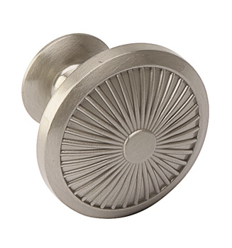 Crawford Knob Zinc Alloy Sat Nickel D35x30mm