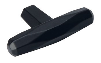 Steel.Vincent T Knob Zinc Alloy Black Brz 64x37mm