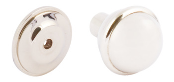 Ambrose Knob+BP Brs Polished Nickel D35x34mm 137.80.741