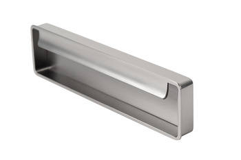 Fold Inset Handle Zinc Alloy Bru Nickel 128mm Fixing Centres