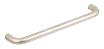 D Pull Handle Steel D10mmx35mm Mat Nickel 96mm Fixing Centres