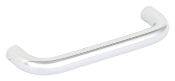 D Pull Handle Steel D10mmx35mm Polished Chrome 96mm Fixing Centres