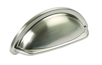 Ariel Cup Handle Zinc Alloy Brush Nickel 76mm Fixing Centres