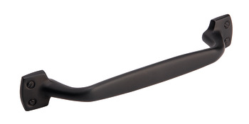 Knightsbridge D Pull Handle Zinc Alloy Black 96mm Fixing Centres