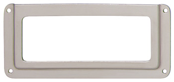 Label Frame Steel Sat Nickel Plt 93x42x2mm