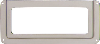 Label Frame Steel Sat Nickel Plt 100x58x2mm 168.02.789