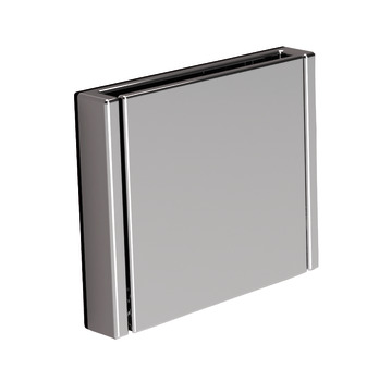 Evolution Push Knob Sqr Zinc Alloy Chrome Matte