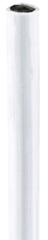 Profile Rod+Cvr D6x1200mm Drawer.Steel/Plastic Wht