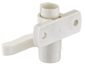 Espagnolette Top+Btm Catch Hooks RH Wht