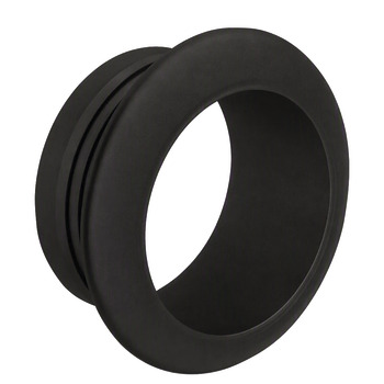 Push-Lock Rosette 16mm Plastic Matte Black 9005