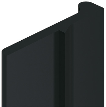 Closure Strip 25x4.7mm 2.5m Plastic Black