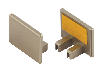 Panel Seal Profile-End Cap 26mm Plastic Silver