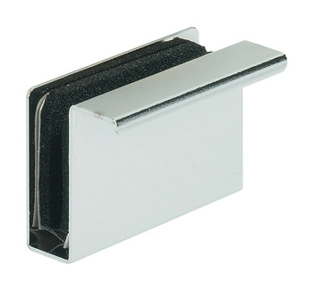 Counterplate w Fingerpull Gls Dr Steel Black
