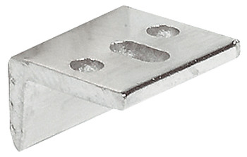 Angled Striking Plate w Slot Brass NP