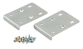 Hinge Mnt Repair Plate Set PM Euro Bright Zinc Plated