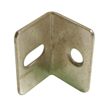 Angled Bracket w Hrz Slot Steel Bright Zinc Plated