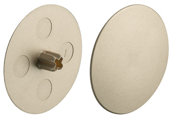 Maxifix Cover Caps D39mm Plastic Nickel Col Lacq