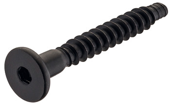 Confirmat Screw D15x50mm D5.0mm SW4 Steel Black