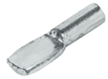 Shelf Support D3mm Spoon Plug Steel NP