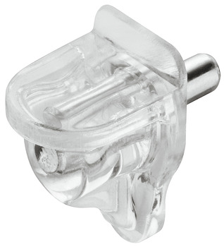 Shelf Support D3mm Plug Steel Glv/Plastic Trans