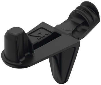 Shelf Support D5mm w Lug Plug Zinc Alloy Black