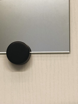 Mirror Edge Clip D36mm Nyl/Steel M.Black