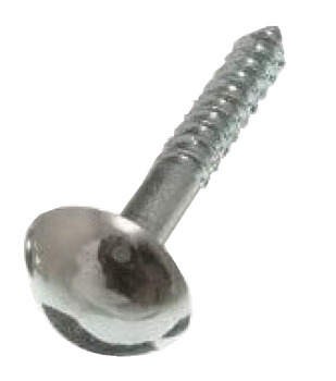 Mirror Screw+Cap Set Dome Steel CP/PCP