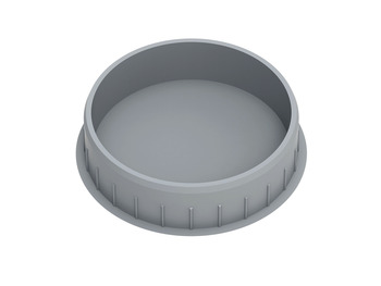 Cover Caps D35/38mm Plastic Matte Nickel